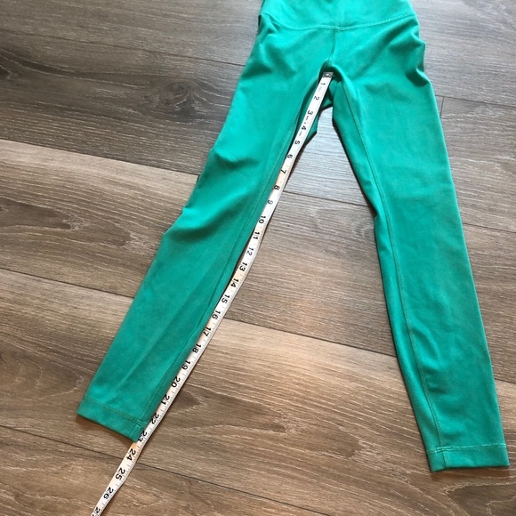 Lululemon Wunder Train High Rise Tight Leggings Blaze Maldives Green Size 0 - Picture 5 of 16